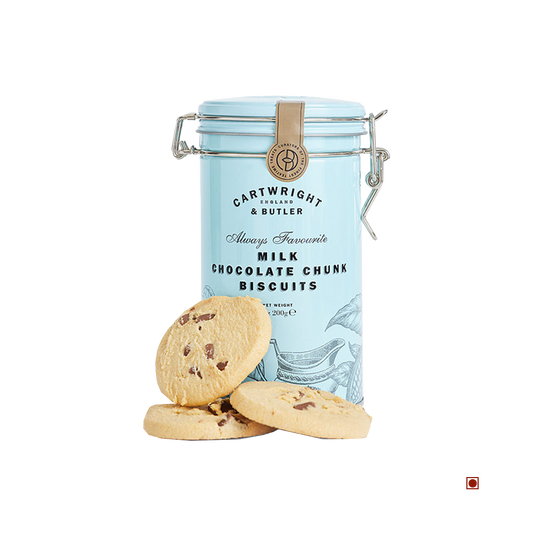 Cartwright & Butler Milk Chocolate Chunk Biscuits Tin 200g
