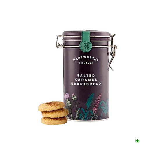 Cartwright & Butler Salted Caramel Shortbreads Tin 200g