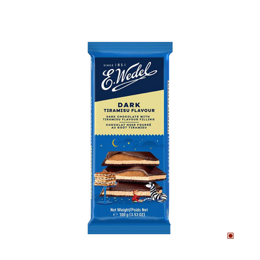 Wedel Dark Chocolate With Tiramisu Filling Bar 100g