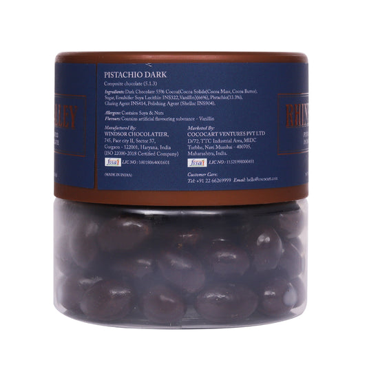 Rhine Valley Pistachio Dark Dragees 100g