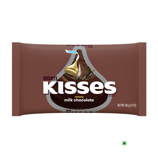 Hershey's Kisses Creamy Milk Chocolate 340g bar.