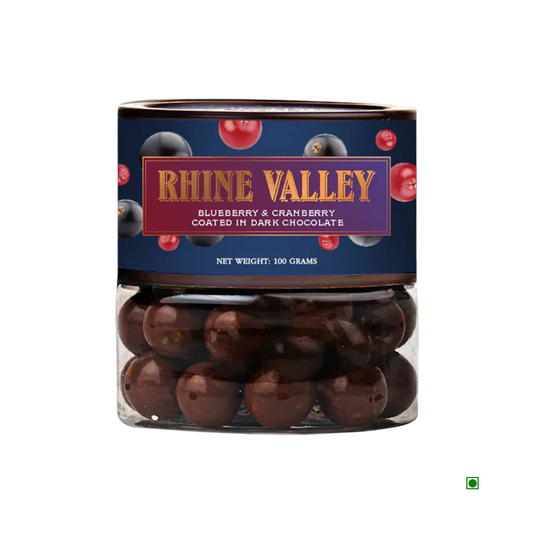 Rhine Valley Blueberry & Cranberry Dark Dragees 100g