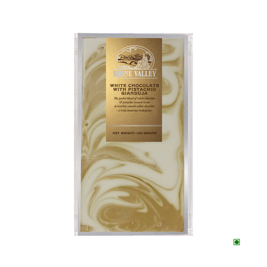 Rhine Valley White Chocolate with Pistachio Gianduja 100g