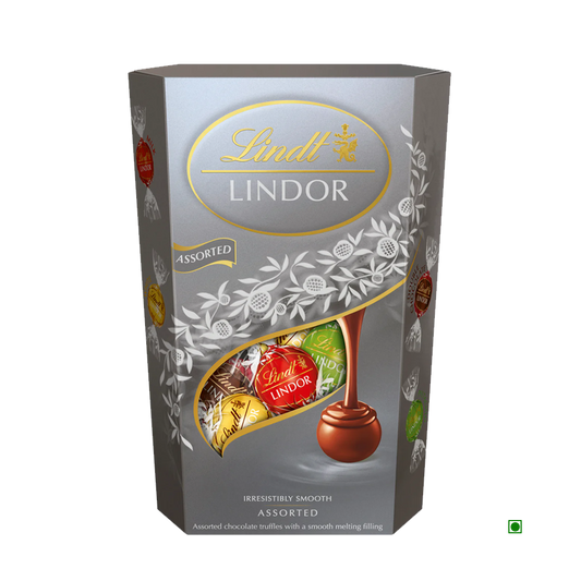 Lindt Lindor Chocolate Cornet Assorted Silver 337g