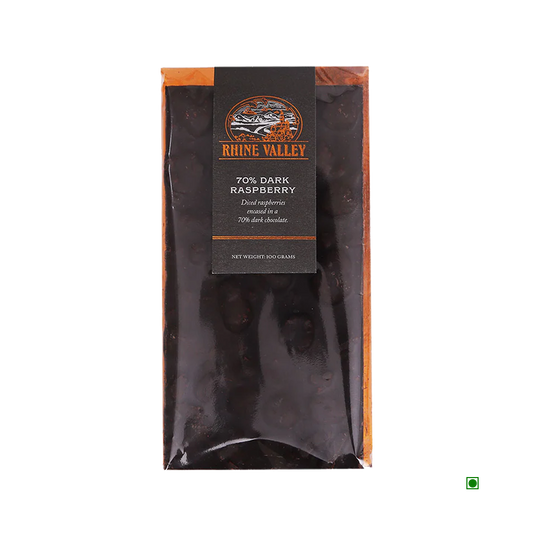 Rhine Valley 70% Dark Raspberry Bar 100g