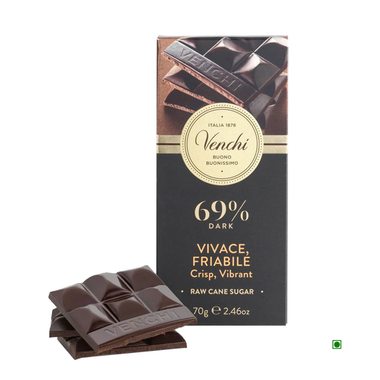 Venchi 69% Dark Crunchy Bar 70g