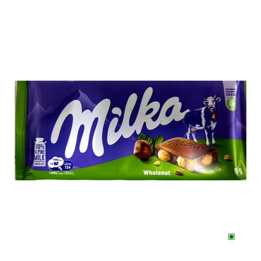 Milka Whole Hazelnut Milk Bar 95Gm