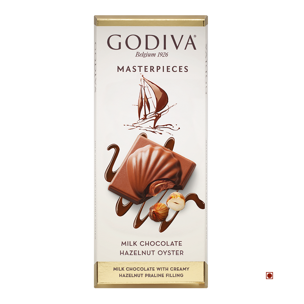 Godiva Masterpieces Milk Hazelnut Bar 83gm