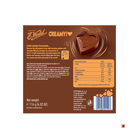 Wedel Creamy Milk Praline 114g