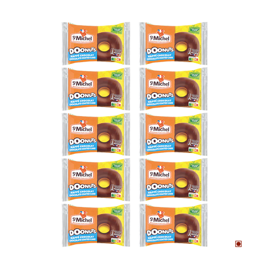 St. Michel Chocolate Coated Doonut Pack of 10 (30g X 10) 300g
