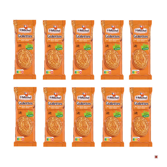 St. Michel Butter Biscuit Pack of 10 (51g X 10) 510g