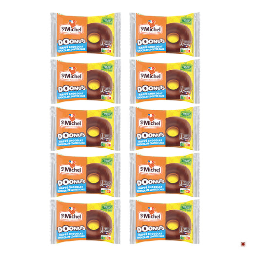 St. Michel Chocolate Coated Doonut Pack of 10 (30g X 10) 300g