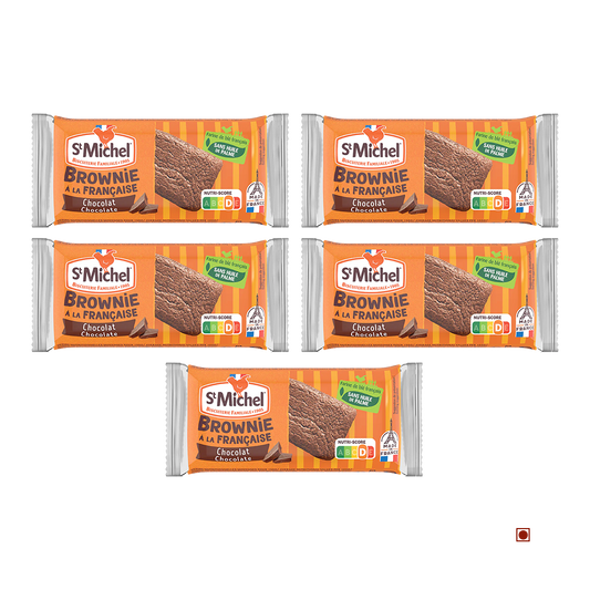 St. Michel Chocolate Brownies Pack of 5 (30g X 5) 150g