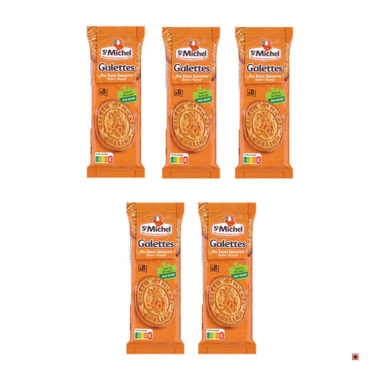 St. Michel Butter Biscuit Pack of 5 (51g X 5) 255g