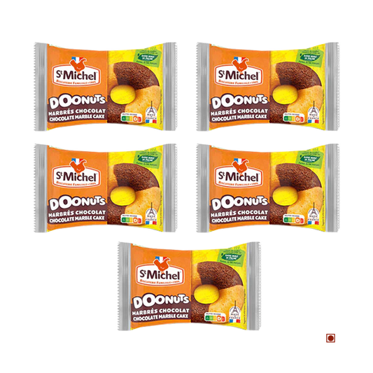 St. Michel French Doonuts Chocolate Marble Pack of 5 (30g X 5) 150g