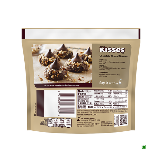 Hershey's Kisses With Almonds Bag 246 g
