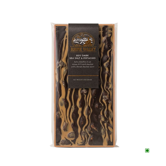 Rhine Valley 85% Dark Pistachio & Sea salt 100g