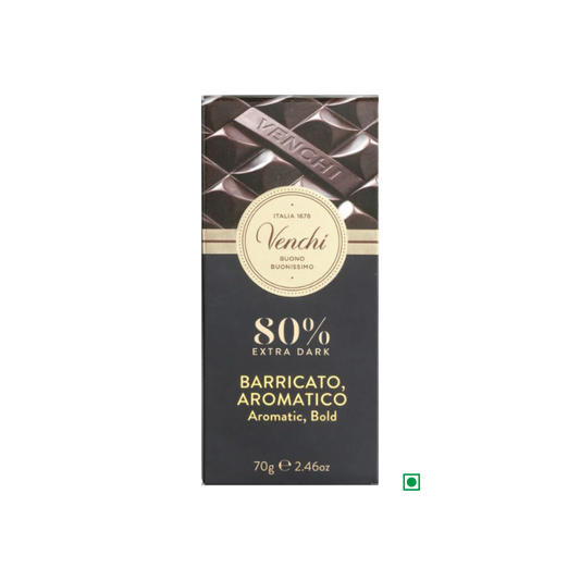 Venchi 80% Extra Dark Chocolate Aromatic Bar 70G