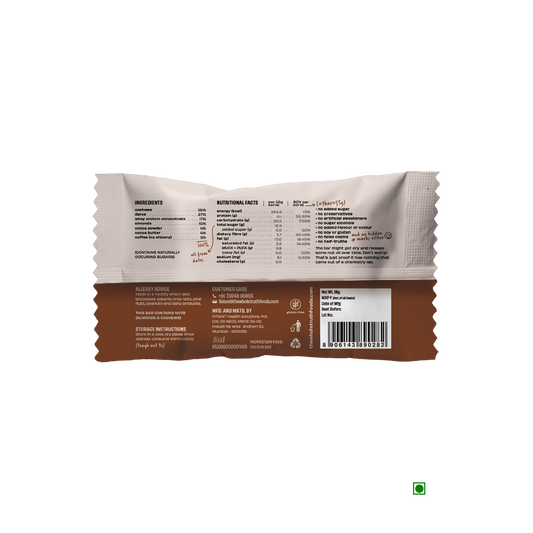 An image of The Whole Truth Coffee Cocoa Protein Bar 55g.