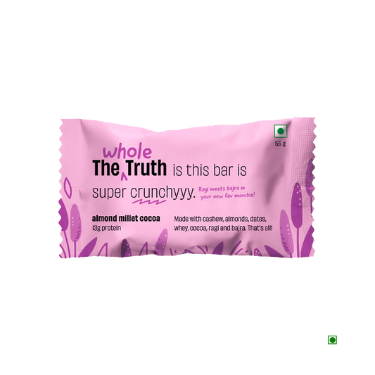 The Whole Truth Almond Millet Cocoa Protein Bar 55g