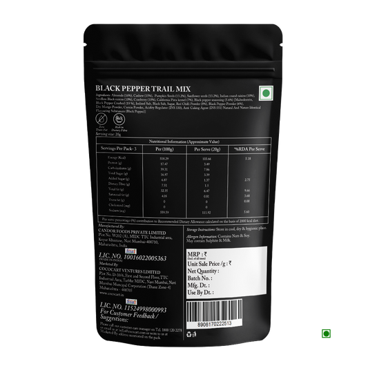 Rhine Valley Black Pepper Trail Mix 60g