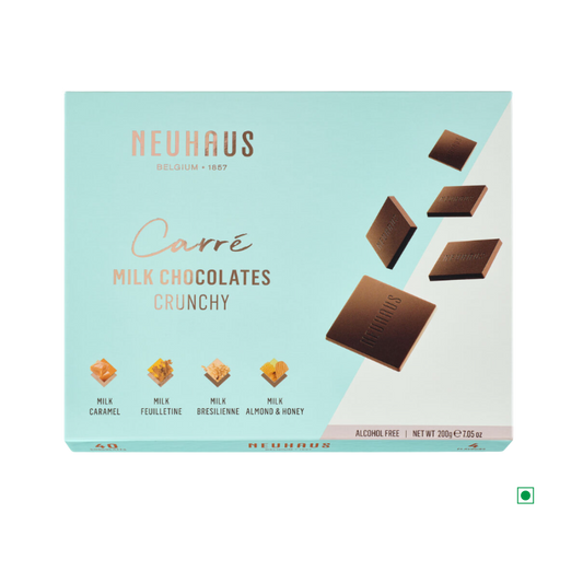 NEUHAUS MILK CARRE CRUNCHY 40PC 200G