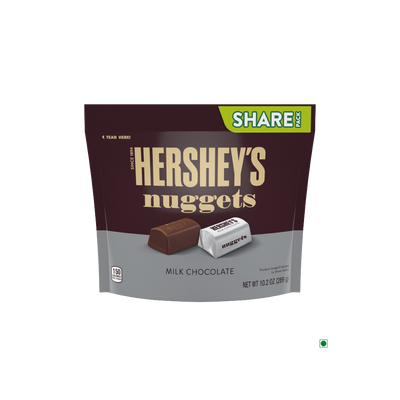 Hershey's Nuggets Milk Chocolate Bag 289g chocolate bar.