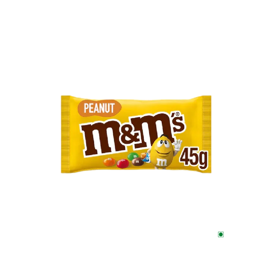 M&M's Peanut Single 45g bar.