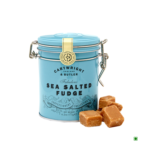 Cartwright & Butler Sea Salted Fudge Tin 175g