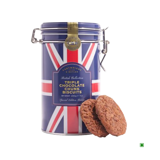 Cartwright & Butler Great British Collection - Triple Chocolate Chunk Biscuits In Tin 200g