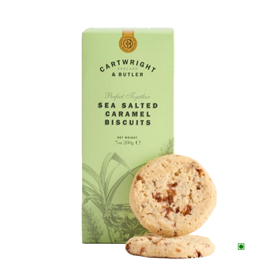 Cartwright & Butler Salted Caramel Biscuits In Carton 200g