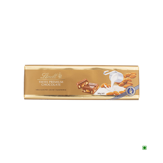 Lindt Gold Tab Milk Almond Chocolate 300g