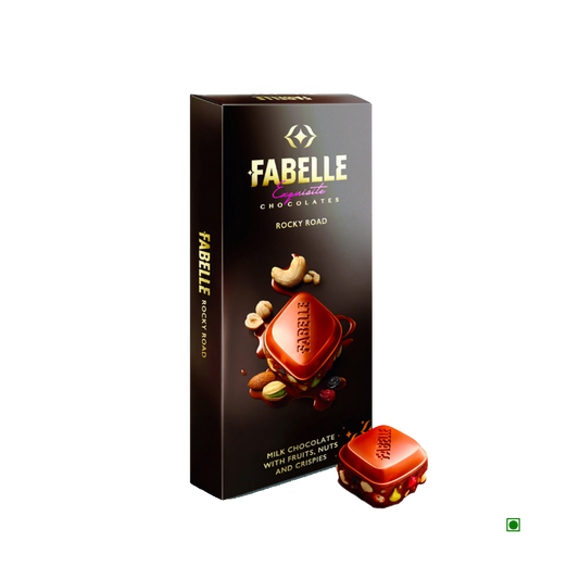 Fabelle Rocky Road Milk Chocolate Bar 120g