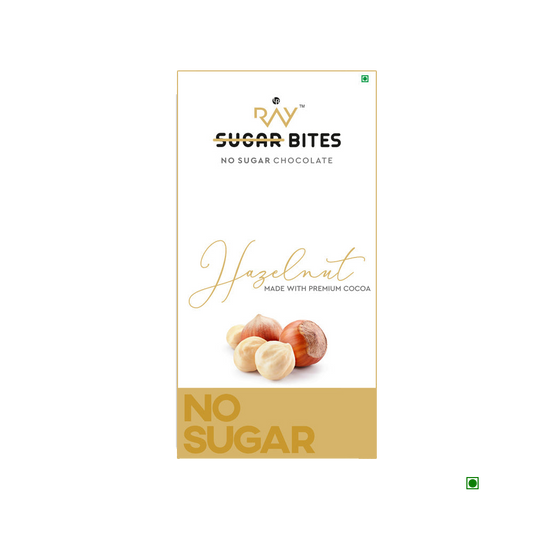 Ray No Sugar Chocolate Couverture Hazelnut 90g