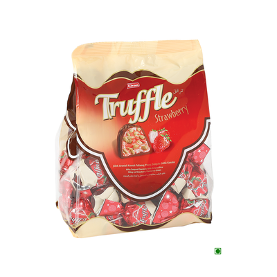 A Elvan Truffle Bag Strawberry 500g on a white background.
