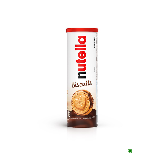 Kinder Nutella Biscuits T12X20 166g on a white background.