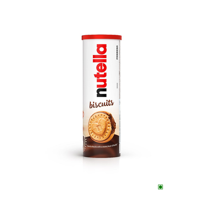 Kinder Nutella Biscuits T12X20 166g on a white background.