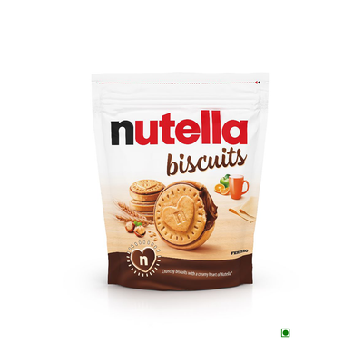 Kinder Nutella Biscuits T22X12 304g on a white background.