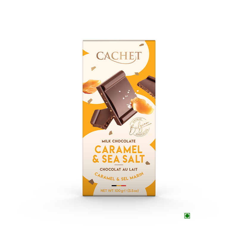 Cachet Caramel & Sea Salt Milk Chocolate Belgium 100g