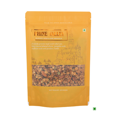 A bag of Rhine Valley Almond Speculoos Granola 225g.