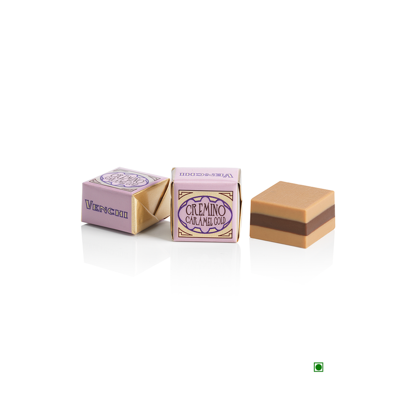 A box of Pick & Mix: Venchi Gold Caramel 100/250g chocolates for caramel lovers.