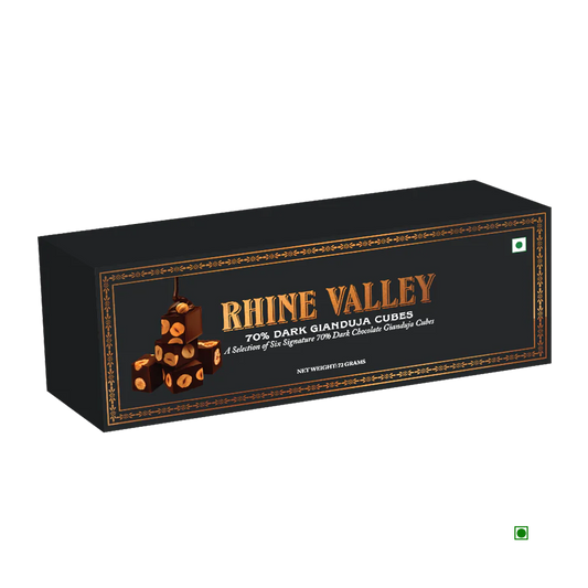 Rhine Valley Gianduja Cubes Extra Dark (6 Pcs) 72g