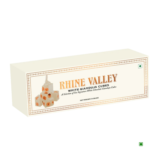 Rhine Valley Gianduja Cubes White (6 Pcs) 72g