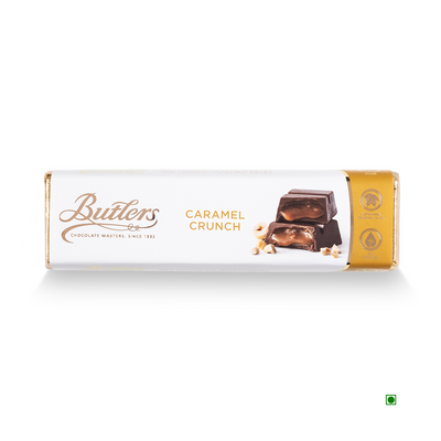 Butlers Caramel Crunch Bar 75g with caramel and nuts crunch.