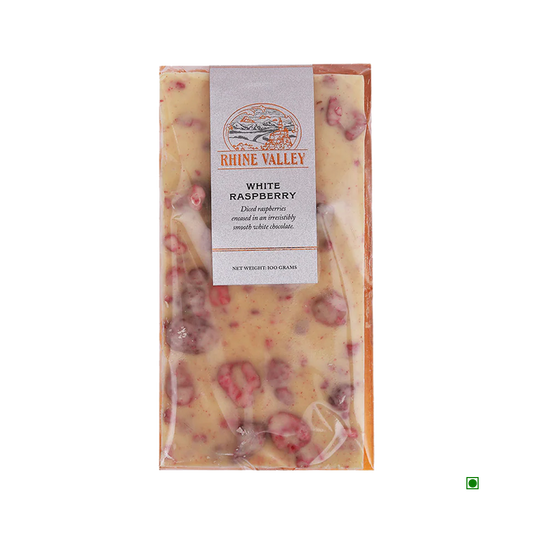 Rhine Valley White Raspberry Bar 100g