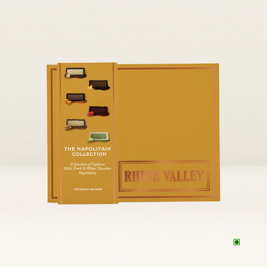 Rhine Valley Napolitains Collection Giftbox 200g chocolates with assorted flavors, proudly crafted in the UAE.