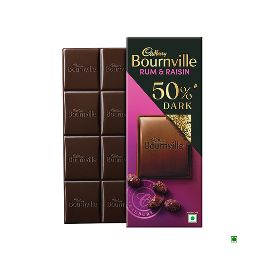 Cadbury Bournville Rum & Raisin Dark Chocolate Bar 80g