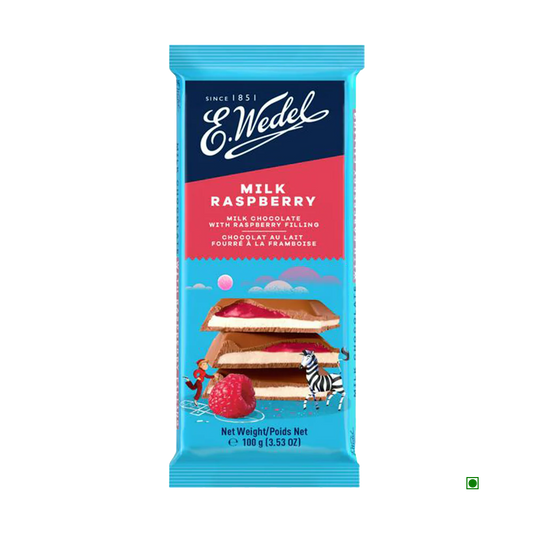 Wedel Raspberry Milk Chocolate Bar 100g