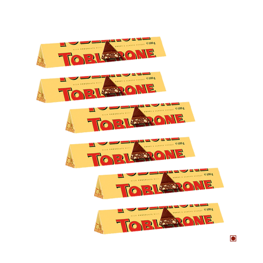 Toblerone Milk Chocolate Pack of 6 (100g X 6) 600g