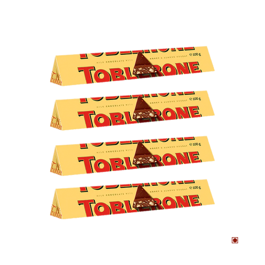 Toblerone Milk Chocolate Pack of 4 (100g X 4) 400g